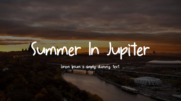 Summer In Jupiter Font