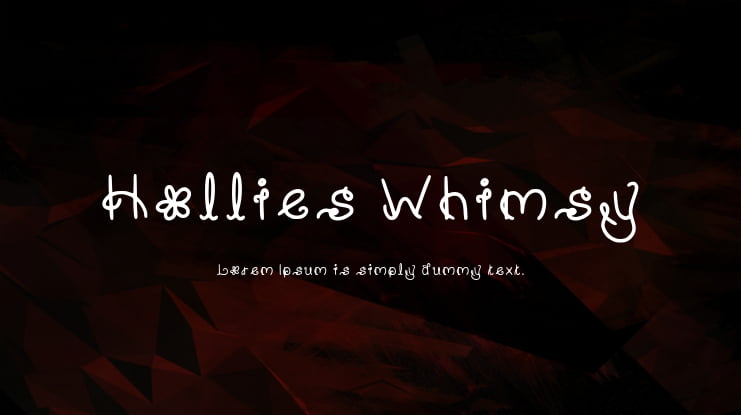 Hollies Whimsy Font