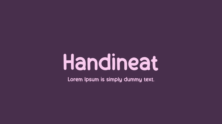 Handineat Font