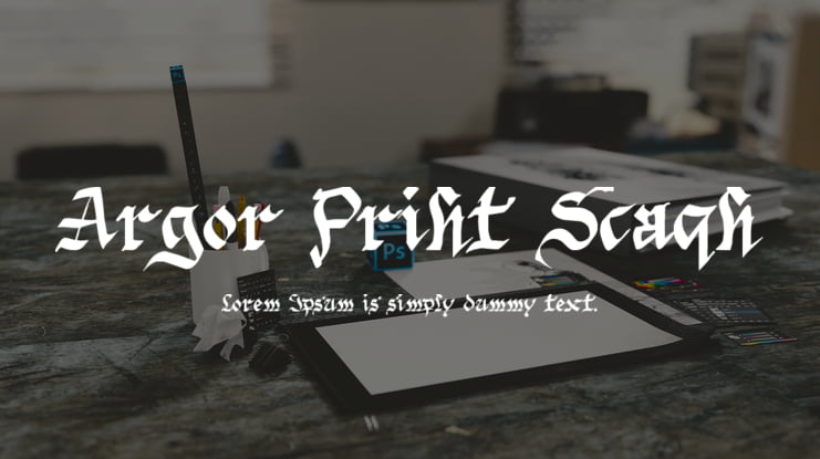 Argor Priht Scaqh Font