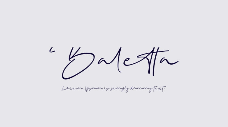 Baletta Font