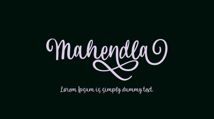 Mahendla Font