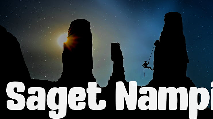 Saget Nampi Font