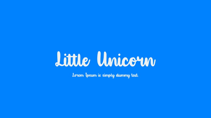 Little Unicorn Font