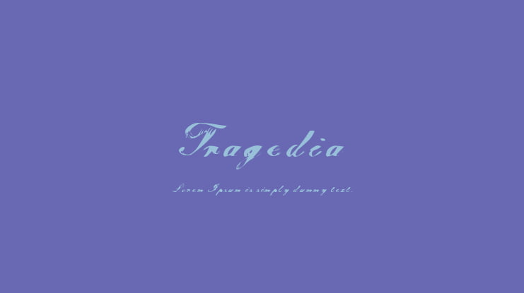 Tragedia Font