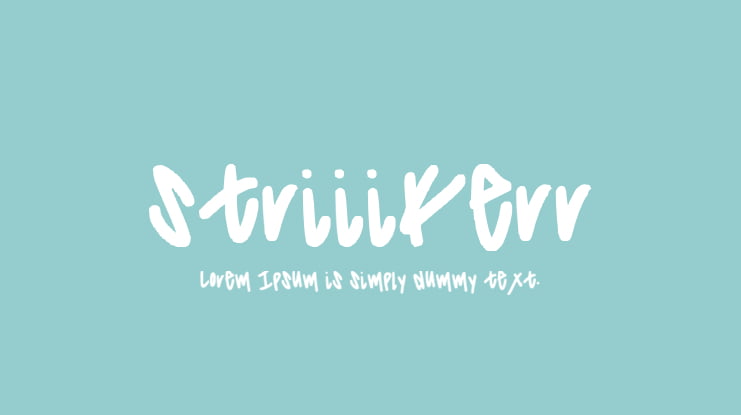 striiikerr Font