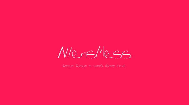 AllensMess Font