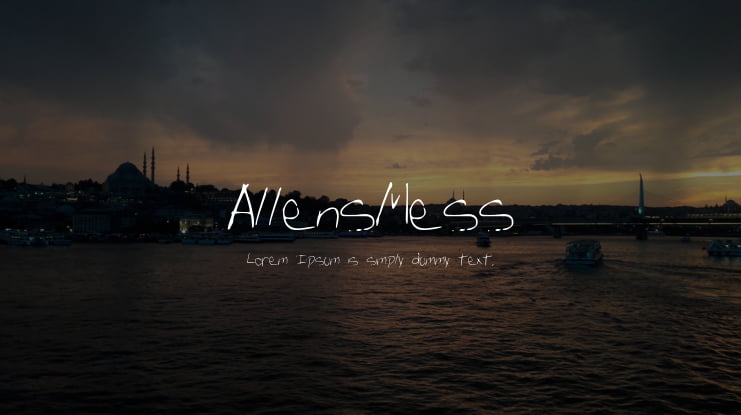 AllensMess Font