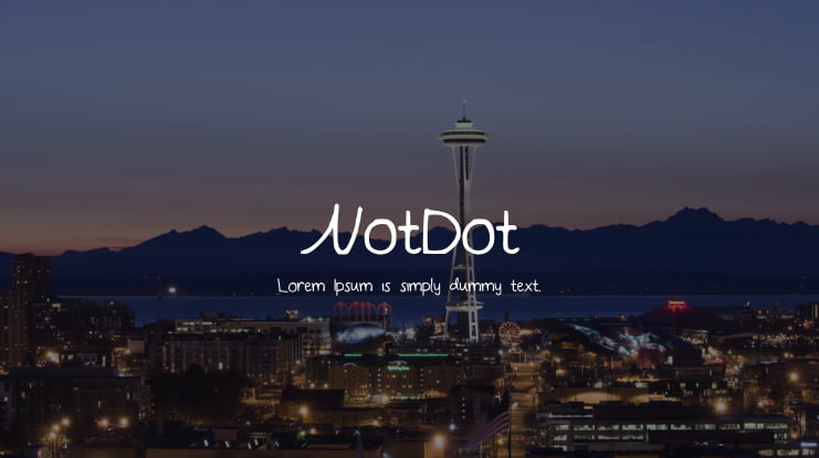 NotDot Font