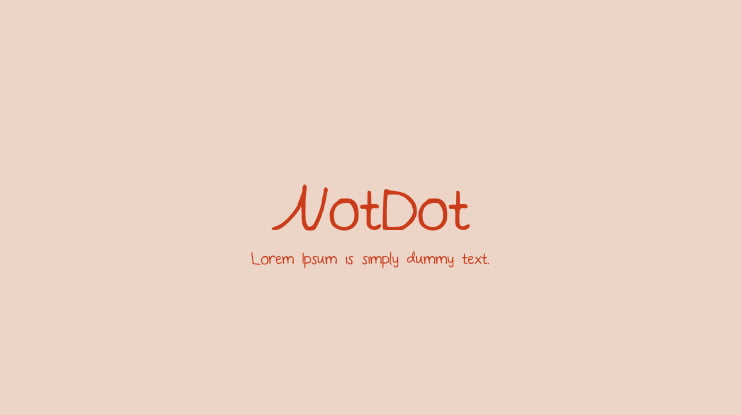 NotDot Font