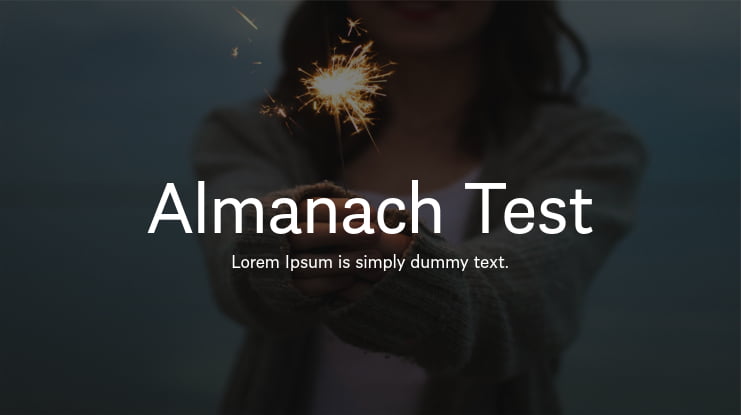 Almanach Test Font Family