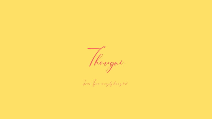 Thougai Font