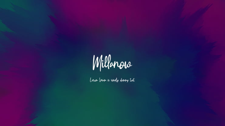 Millanow Font