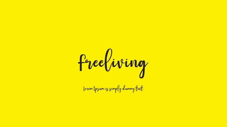 Freeliving Font