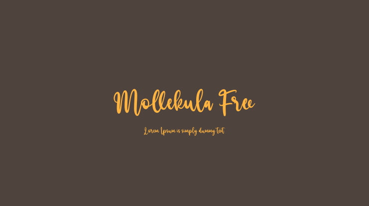 Mollekula Free Font