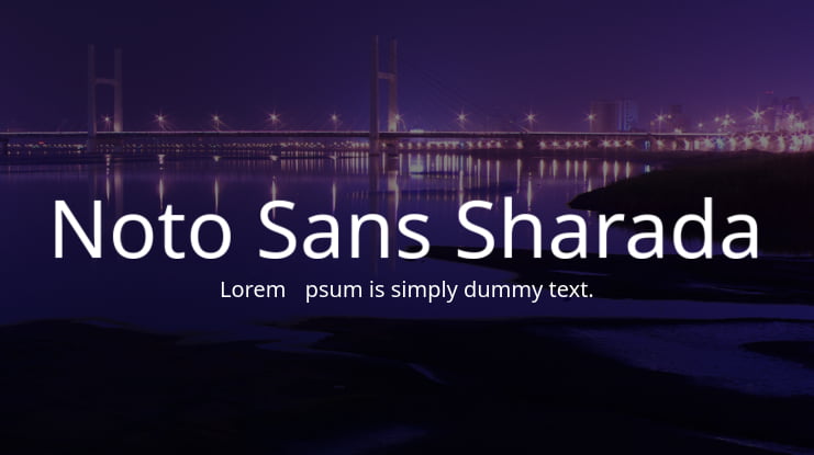 Noto Sans Sharada Font