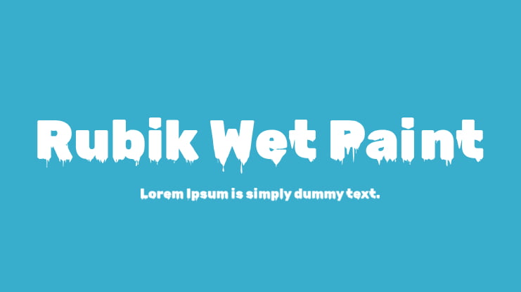 Rubik Wet Paint Font