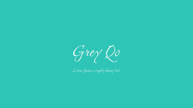 Grey Qo Font