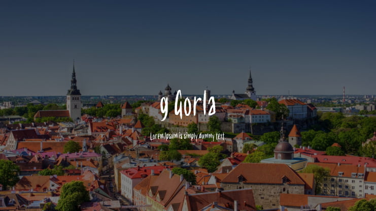 g Gorla Font