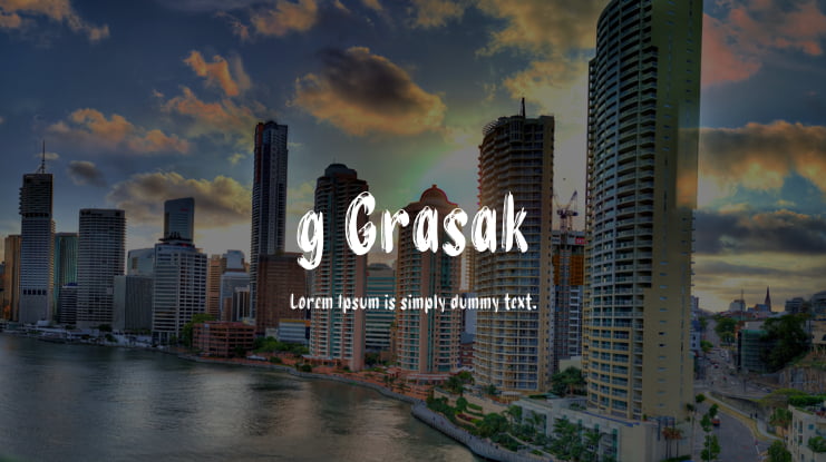 g Grasak Font