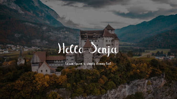 Hello Senja Font