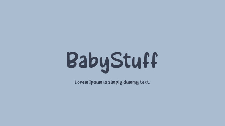 BabyStuff Font