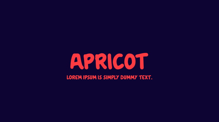 Apricot Font