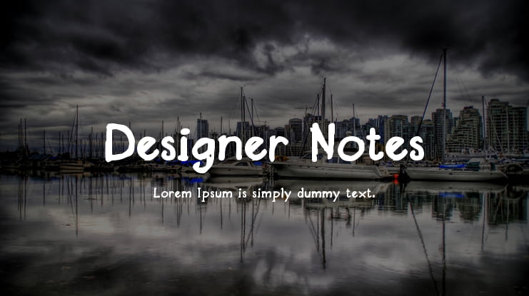 Designer Notes Font Family