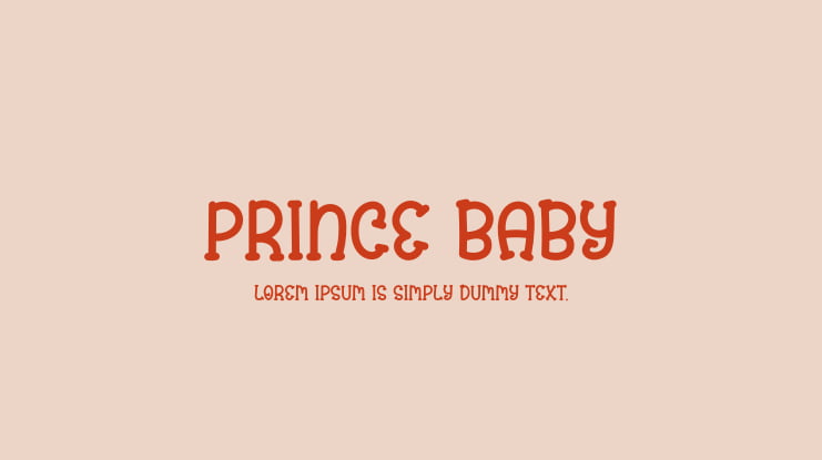 Prince Baby Font