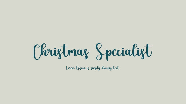 Christmas Specialist Font