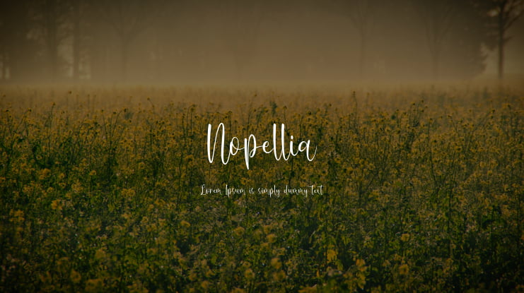 Nopellia Font