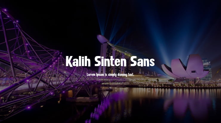 Kalih Sinten Sans Font Family