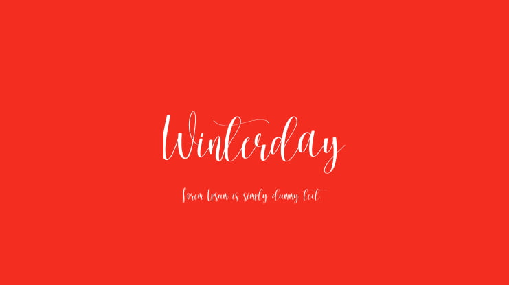 Winterday Font