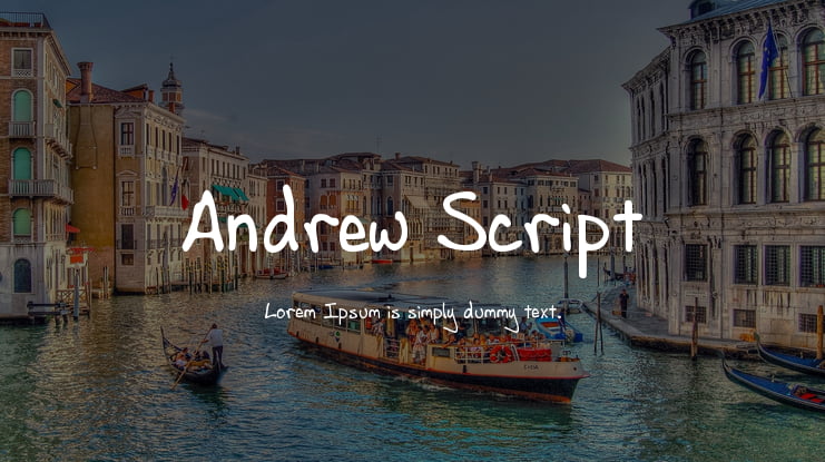 Andrew Script Font