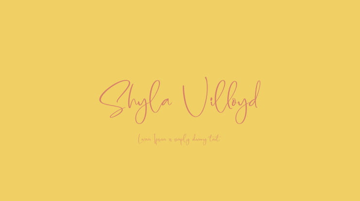 Shyla Villoyd Font