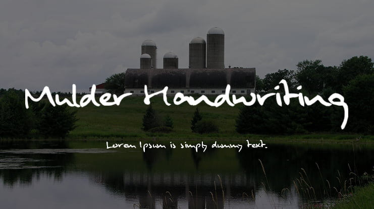 Mulder Handwriting Font