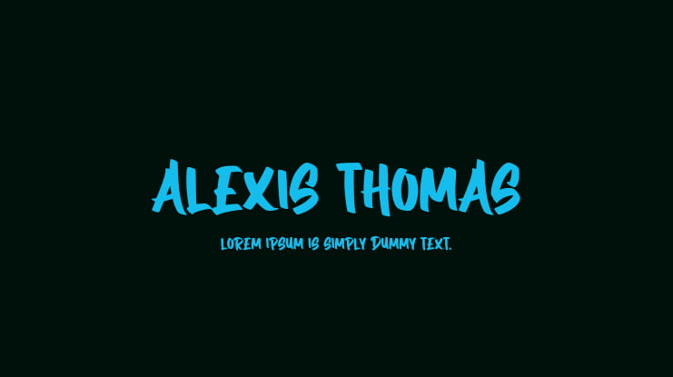 Alexis Thomas Font