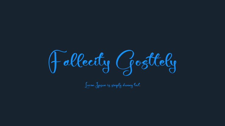 Fallecity Gosttely Font