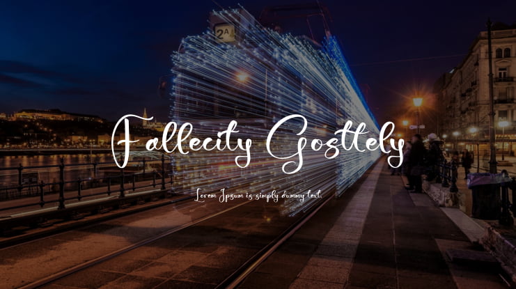 Fallecity Gosttely Font