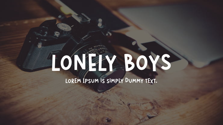 LONELY BOYS Font Family