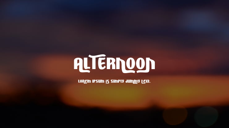 ALTERNOON Font