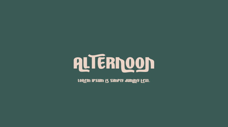 ALTERNOON Font