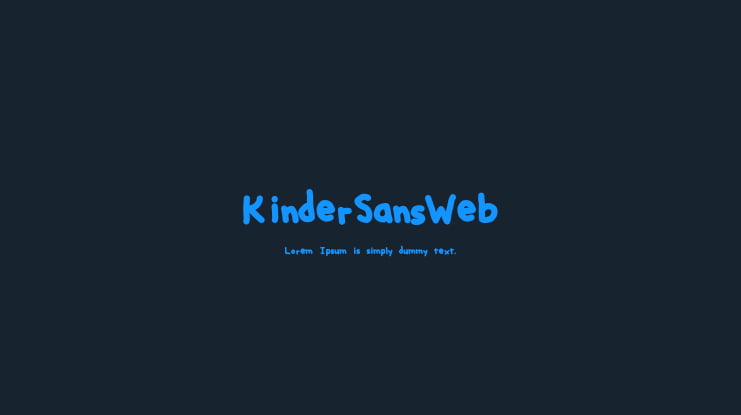 KinderSansWeb Font