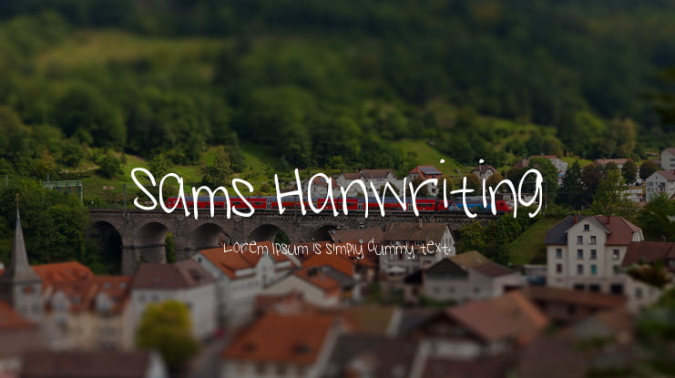 Sams Hanwriting Font