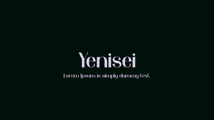 Yenisei Font