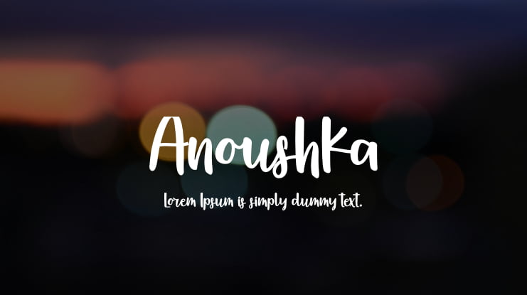 Anoushka Font