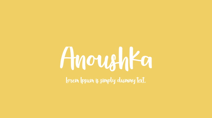 Anoushka Font