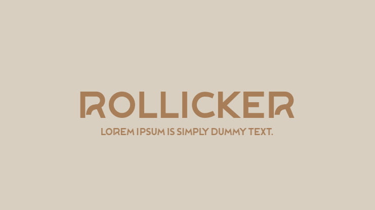 Rollicker Font