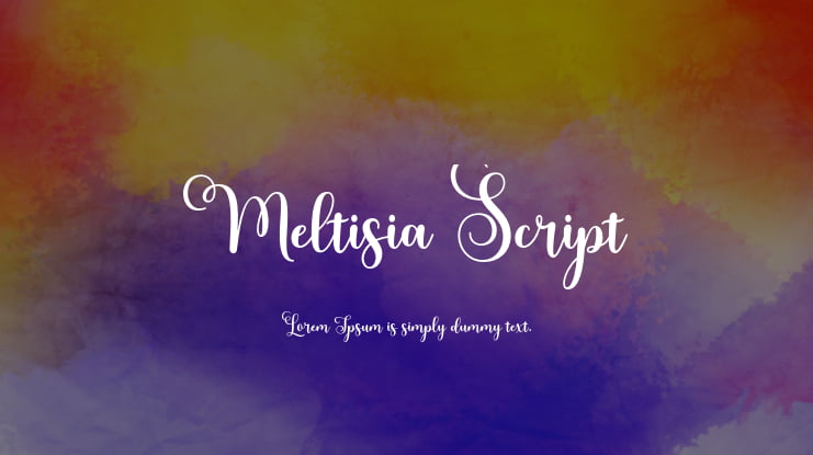 Meltisia Script Font Family