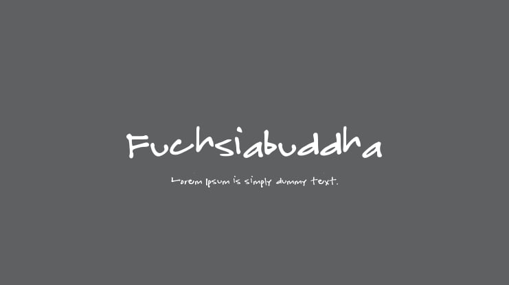 Fuchsiabuddha Font